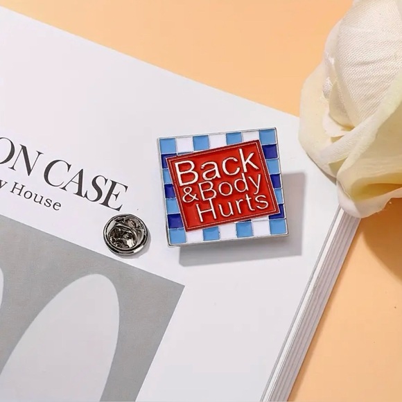 Back & Body Hurts Lapel Scatter Pin Brooch Modern - Picture 4 of 5